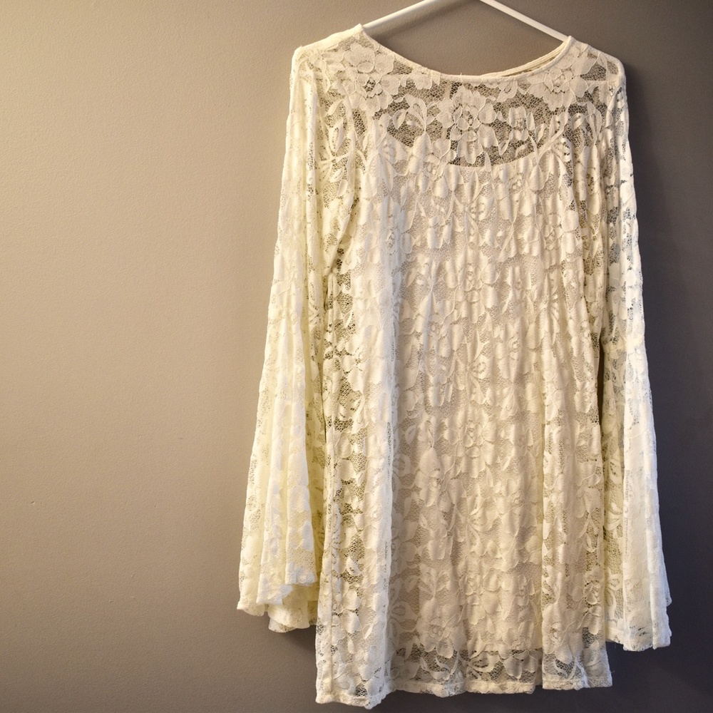 Abercrombie white lace dress
